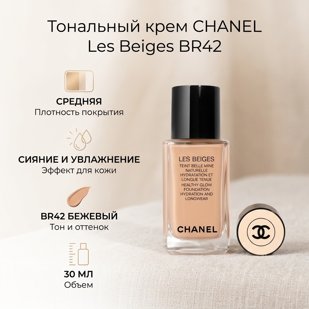 CHANEL Les Beiges тональный крем BR42 30 мл