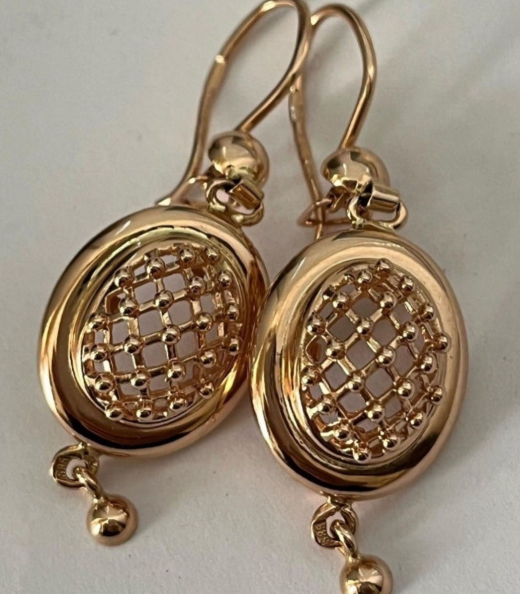 Серьги Aishen Gold AG/101422 вес 4.42 г золото, без вставок