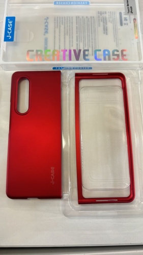Чехол J-Case для Samsung Galaxy Z Fold 3 красный