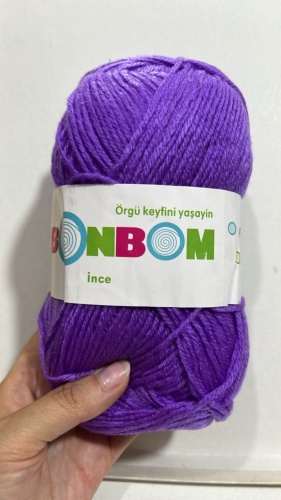 Моток BONBON 30212274_944222154 Светло фиолетовый 300 м 100 г