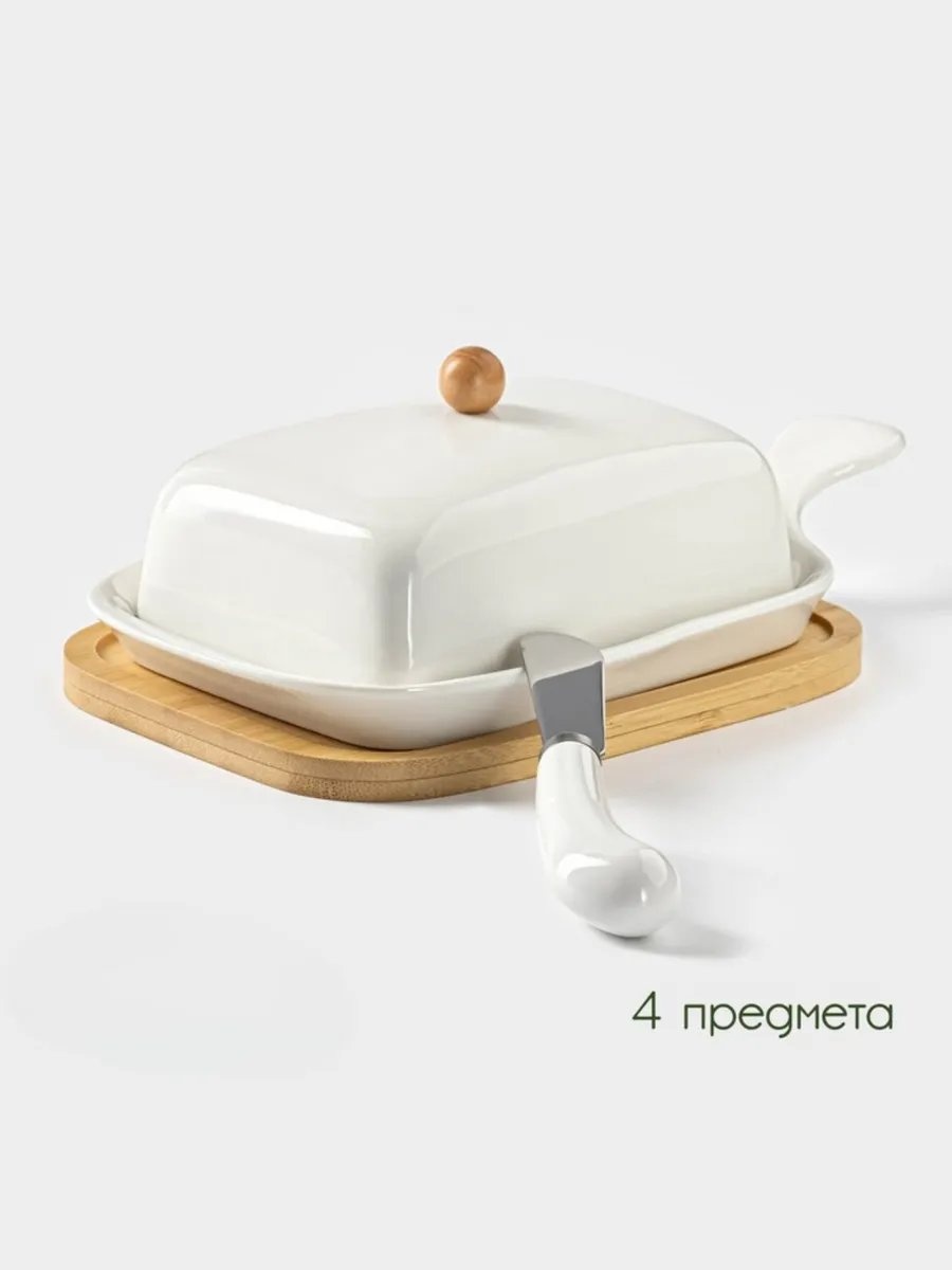Масленка 434603550 прямоугольная 1 шт, дерево