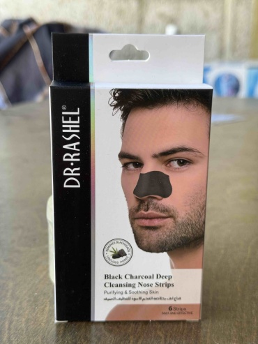 Маска для лица полоски Dr.Rashel black cleansing nose strips 6 шт