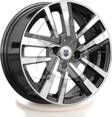 K&K Хант алмаз черный 60.1 6x15/4x100 D60.1 ET40 4 диска черный, серебристый, графит