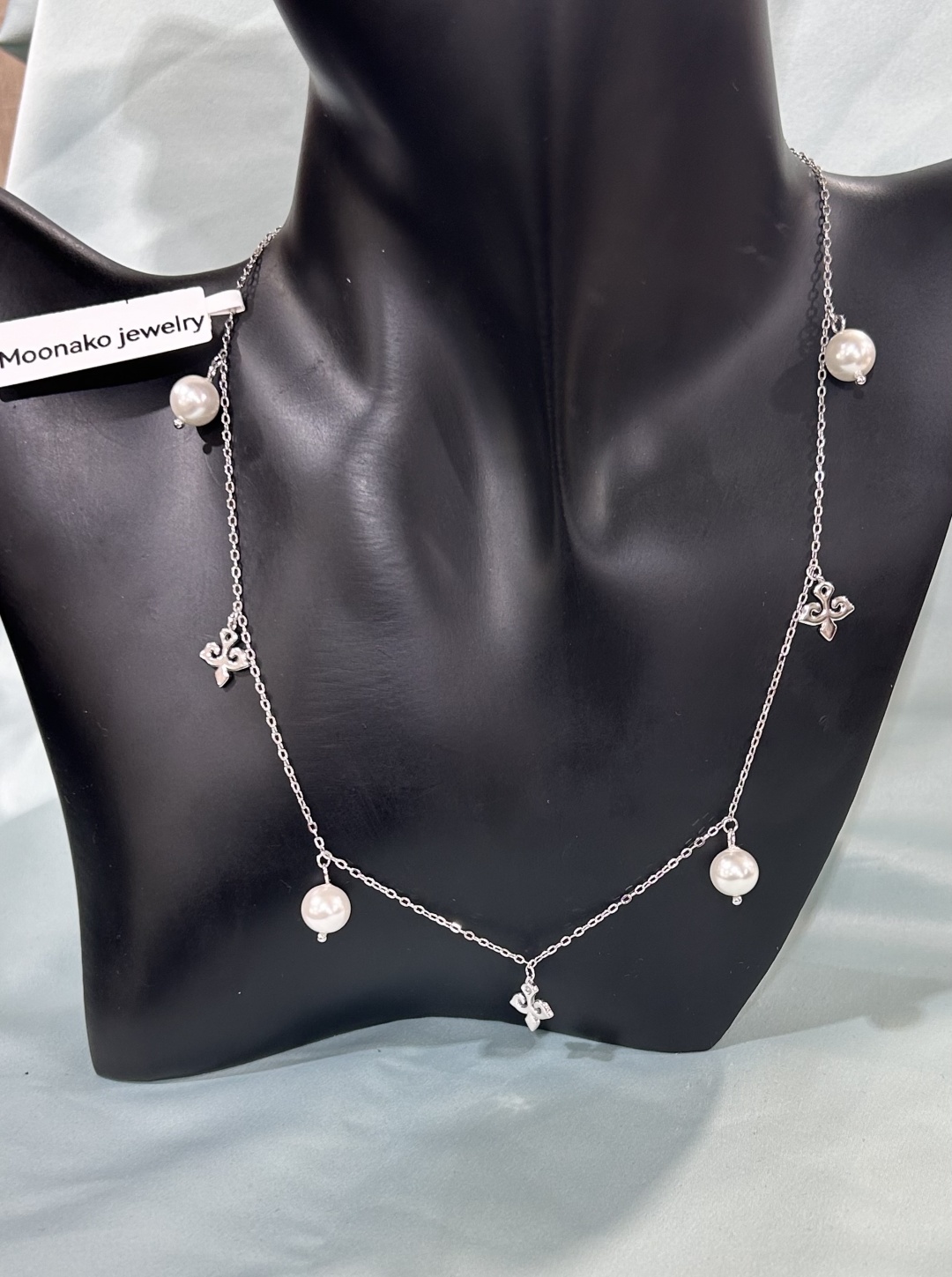 Чокер Moonako Jewelry Moonako jewelry длина 45 см вес 6 г серебро, жемчуг