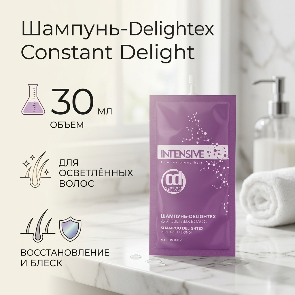 Constant Delight Intensive Delightex для осветлённых волос шампунь 30 мл