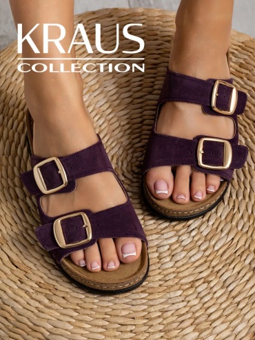 Мюли Kraus Collection бордовый