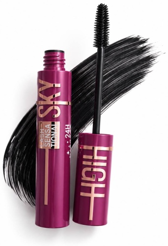 Тушь для ресниц SKY HIGH Sensational - red удлиняющая, для объема черный