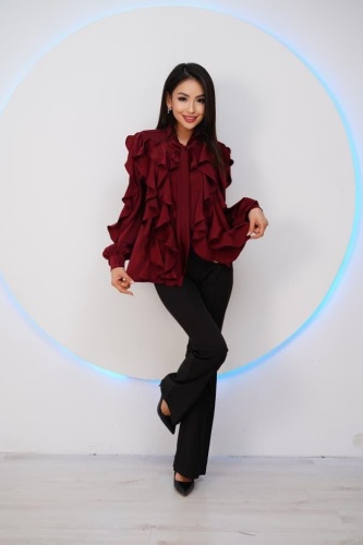 Блузка Lady Style бордовый