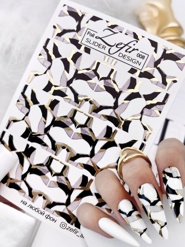 Crazy Shine Nails слайдеры ZF-008 1 шт