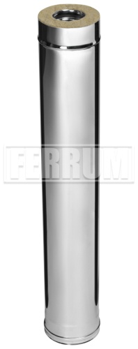 Ferrum сэндвич-труба , нержавеющая сталь D140/140 мм, L1000 мм, толщина стенки 0.5 мм