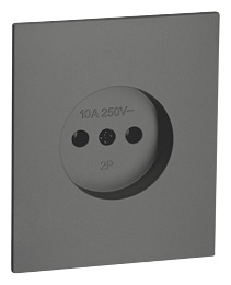 Розетка UNIT QUATTRO, графит