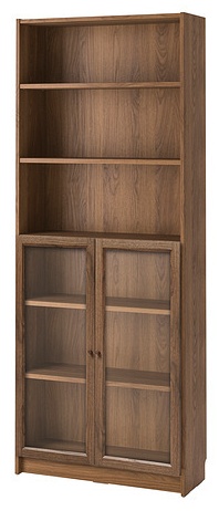 Стеллаж напольный IKEA BILLY 795.033.24, 80x30x202 см, коричневый