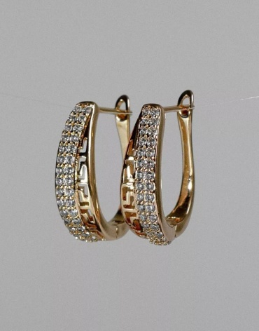 Серьги Xuping Jewelry бижутерный сплав, медицинская сталь, фианит, кристалл