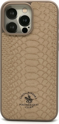 Чехол Santa Barbara Polo & Racquet Club для Apple iPhone 16 Pro Max коричневый