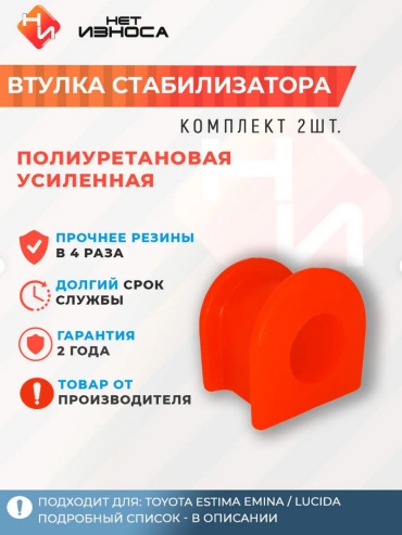 НЕТ ИЗНОСА втулка стабилизатора NB120