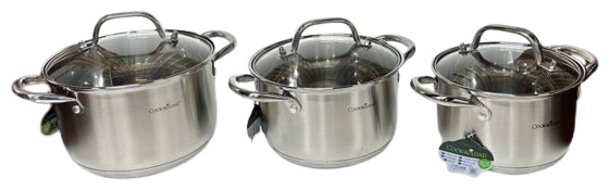 Набор кастрюль Cookwadar CW222 3 в 1