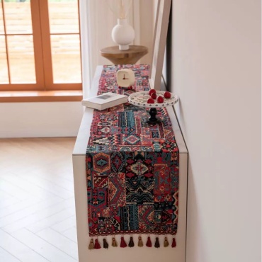 Дорожка на стол ADIDI Декор жаккардовый красная 12367666 240x33 см, жаккард, 1 шт