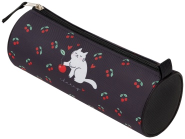 Пенал-тубус Först Kitty with a cherry, застежка молния, мультиколор