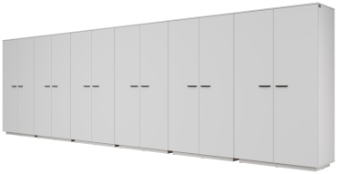 Распашной шкаф Мебель Азии Алиса, 721.2x211.4х60 см, белый