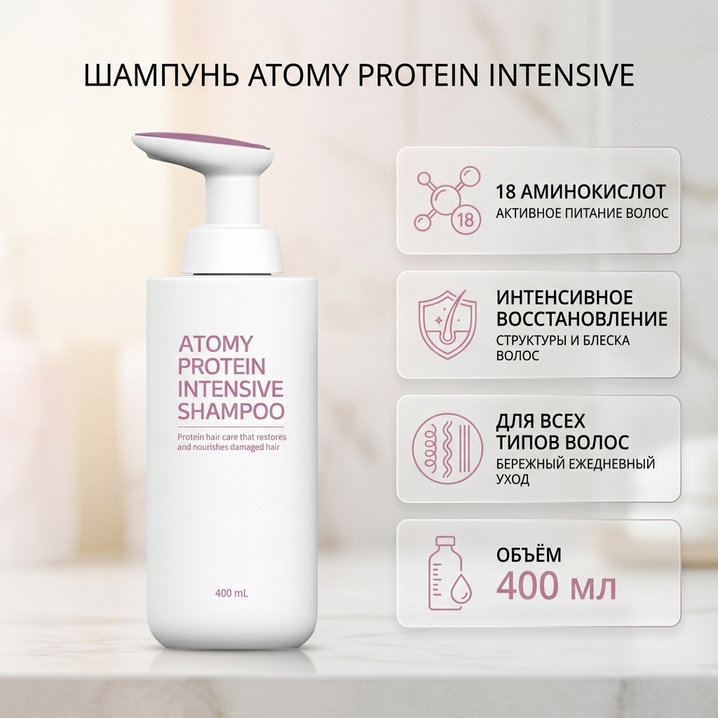 Atomy Protein Intensive шампунь 400 мл