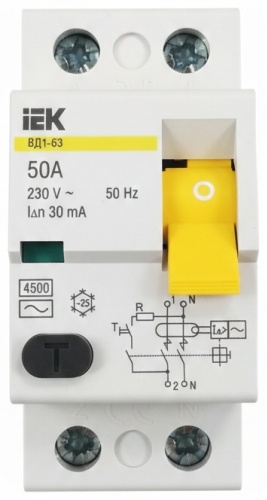 IEK автоматический выключатель 2P 50 A, 6 кА, 220 В