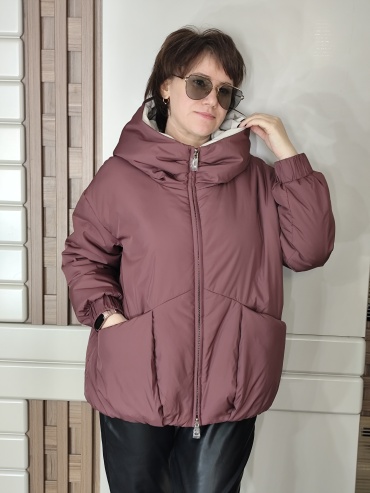 Демисезонная куртка Bogema Store бордовый