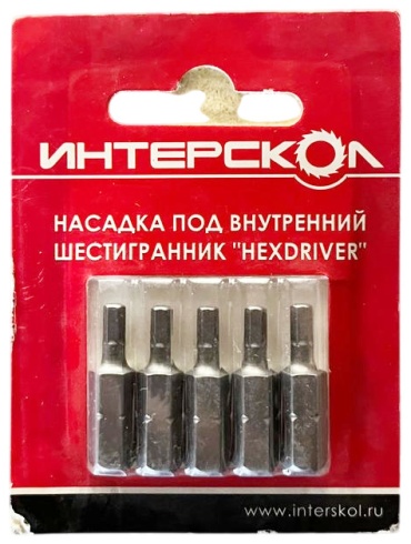 Интерскол набор бит 2043402500300 5 шт