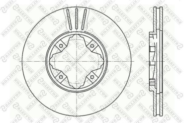 Диски Stellox передние 6020-9940V-SX