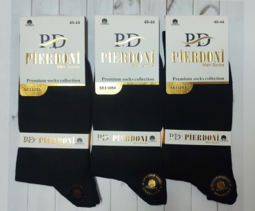 Носки PIER DONI 3 пары черный 40-44