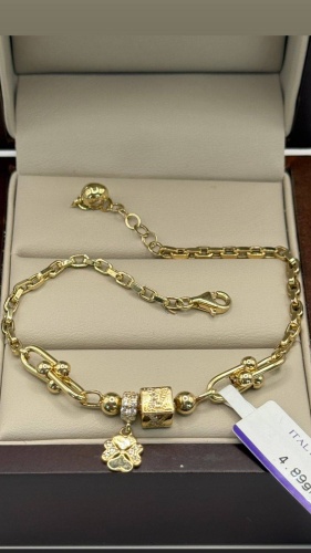 Sandu gold 508885251 длина 18 см, вес 4.89 г золото, плетение якорное