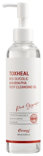 ESTHETIC HOUSE TOXHEAL RED GLYCOLIC AHA·BHA·PHA DEEP CLEANSING OIL гидрофильное масло 200 мл