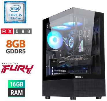 SEGURO COMP i5-11400F / RX 580 / 16 Гб / SSD 512 Гб / Win 11 Pro