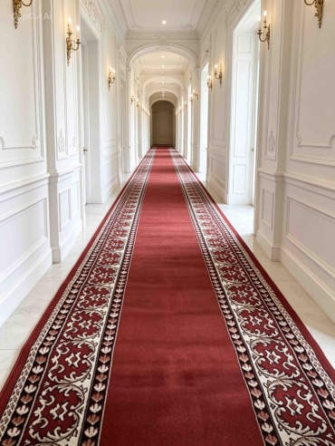 Ковровая дорожка короткий ворс, полипропилен, джут, 150 см x 6 м