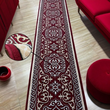 Ковровая дорожка Bal Tekstil короткий ворс, акрил, синтетика, 170 см x 6 м