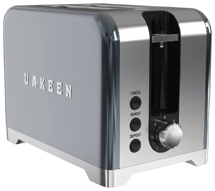Тостер Uakeen Germany ZL-2106 серый