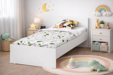 Детская кровать SV Токио, 90x200 см, белый