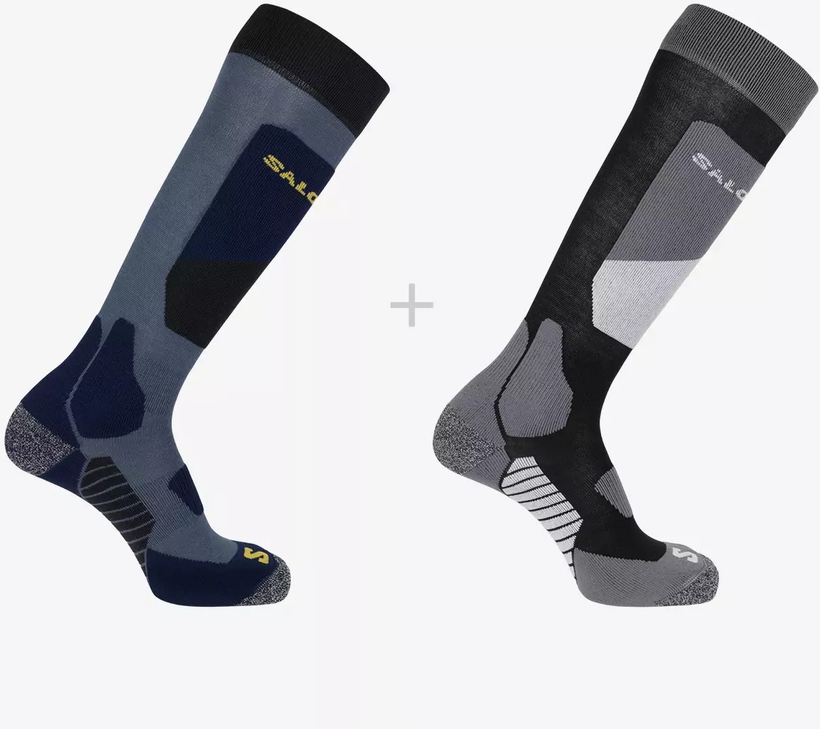 Носки Salomon 2 пары черный, синий 36, 37, 38