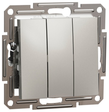 Выключатель клавишный Schneider Electric EPH2100169 Asfora 10AX мех.винтовой бронза, бронзовый