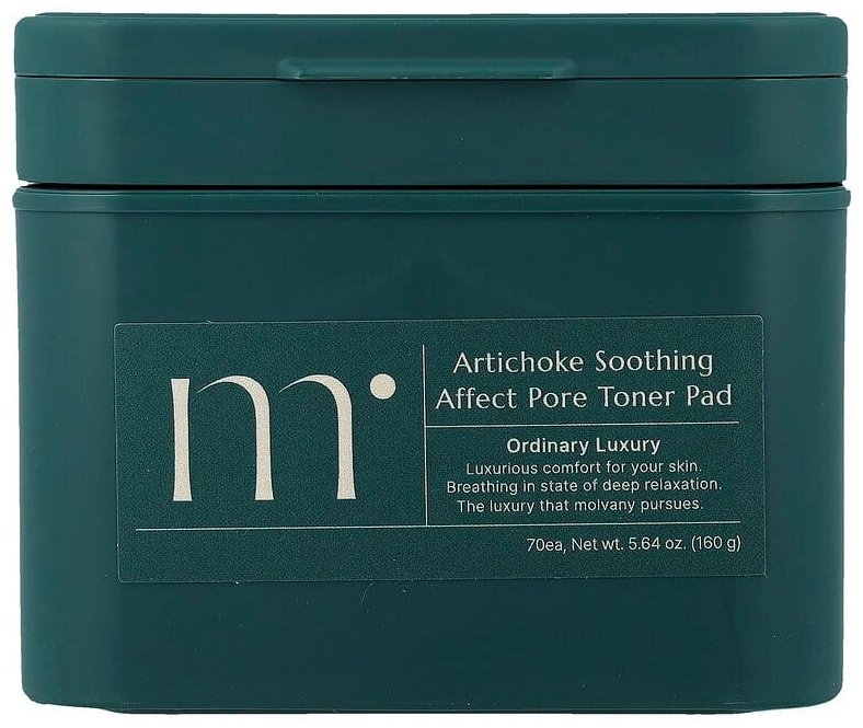 Molvany тонер-пэды Artichoke Soothing Affect Pore 70 шт