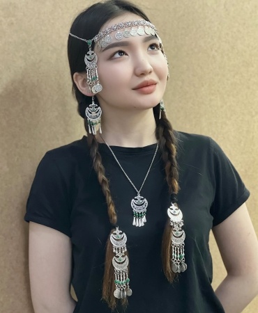 Комплект мельхиор, пластик