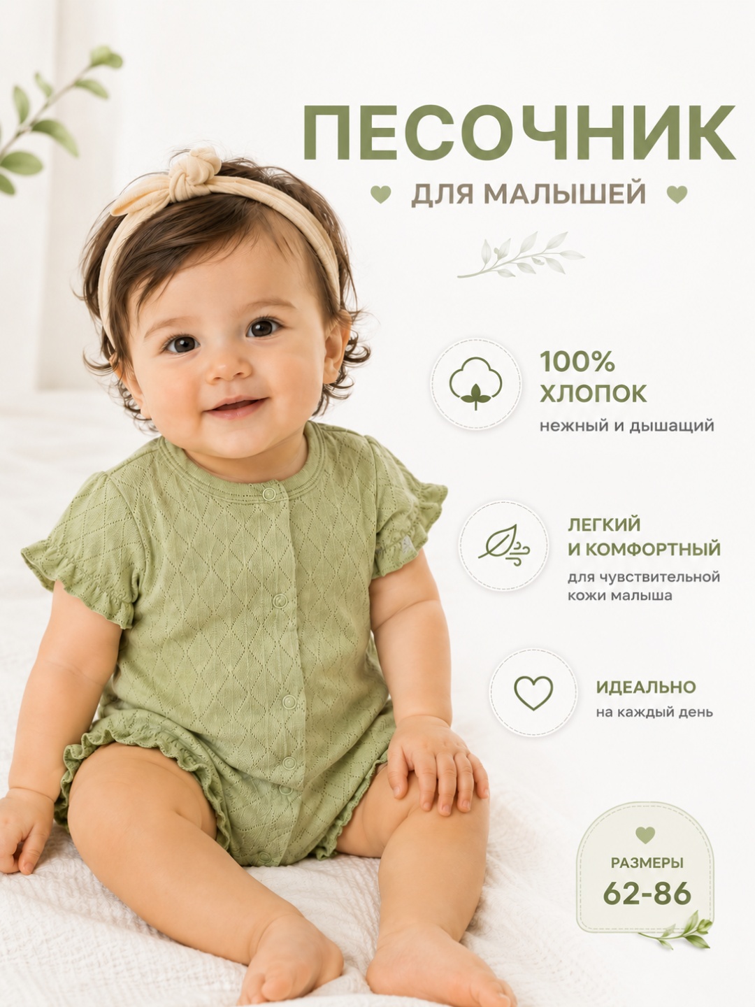 Песочник YUMI зеленый