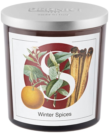 Ароматическая свеча PERNICI Elementi Winter Spices 15 см, 1 шт