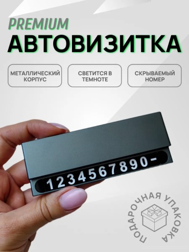 Автомобильная визитка 322359338195 черный