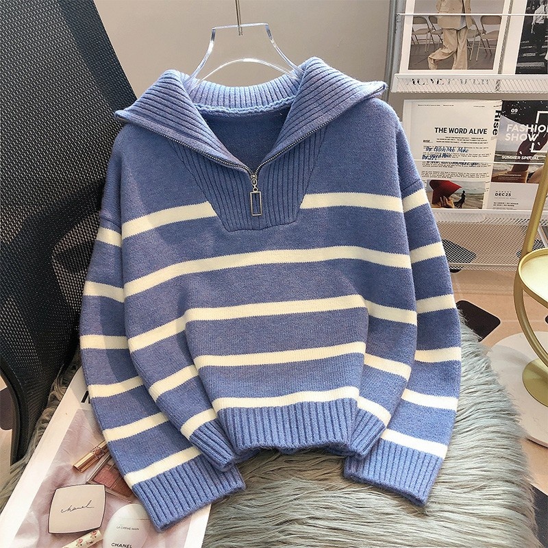 Джемпер New fashion белый, голубой