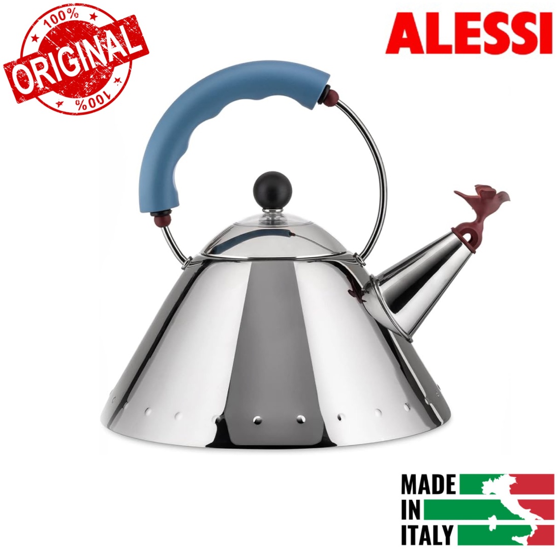 ALESSI ITALY чайник 9093 Light Blue 2 л, нержавеющая сталь
