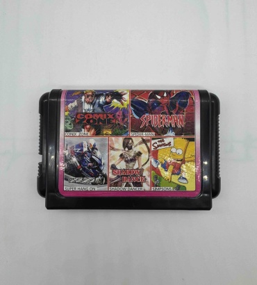Comix Zone, Spider-Man, Super Hang On, Shadow Dance,The Simpsons SEGA ENG