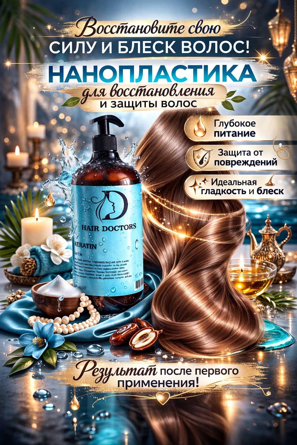 Hair Doctors кератин Gel keretin 1000 мл
