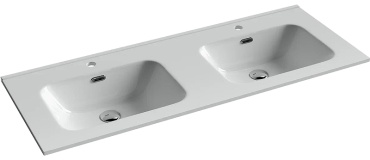Раковина Ceramicanova CN7004 накладная прямоугольная 121х46.50 см, фарфор