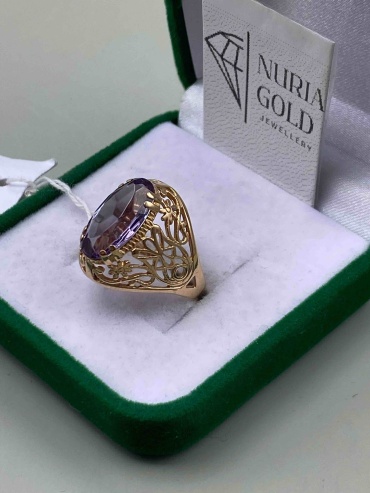 NURIA GOLD 54321123478 размер 18.5 вес 5.15 г золото, александрит