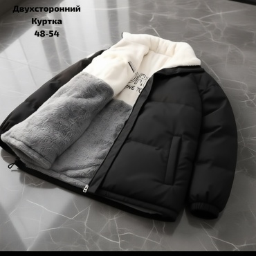 Зимняя куртка черный, белый